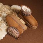 Зимние ботинки женские Daphne с орнаментом, коричневый - фото 9