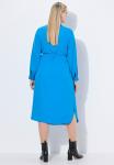 Платье Ulla Popken BELTED LONG SLEEVE MIDI, Royal Blue - фото 3