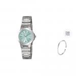CASIO Часы Women's Green Watch, Green Dial - фото