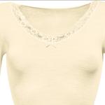 Майка Nina von C Unterhemd, langarm, кремовый - фото 3