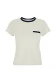 Футболка с карманом FRAME, бежевый - фото