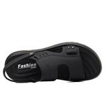 EGCHI Пляжные шлепанцы мужские черные - фото 3