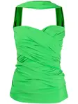 Топ-бюстье с драпировкой BALENCIAGA, зеленый - фото