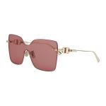 Cd Chain M1U квадратные солнцезащитные очки DIOR, золотой - фото