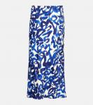 Юбка миди с принтом Dries Van Noten, синий - фото