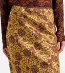 Юбка миди с цветочным жаккардом Dries Van Noten, Ocra - фото 4