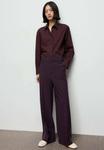 Брюки Mango Trousers, Maroon/Bordeaux - фото 4