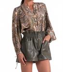 Блуза в бежевую пейсли ELAN - фото 3