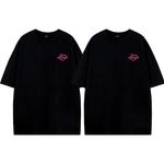 Футболка унисекс без тематики, синий флотский, кастом с сердцем слева - фото 3