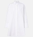 Хлопковое платье-рубашка Loewe, белый - фото