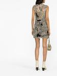 IRO платье мини с принтом пейсли, черный - фото 4