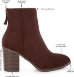 Ботильоны London Rag Eigur на высоком блок-каблуке, Brown - фото 7