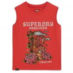 Футболка Superdry Tattoo Rhinestone , красный - фото