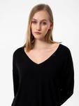 Тонкий вязаный свитер Anou Anou Sweater, черный - фото 3