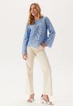 Блуза SCALLOPED Bubbleroom, цвет Light Blue Denim - фото 2