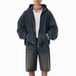 Hooded Zip up Jacket Alexander Wang, черный - фото 2