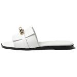 Шлепанцы женские Hermès Giulia, белый - фото