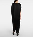 Платье макси из атласа Webster Khaite, черный - фото 3