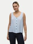 Топ standard fit Bumpy 10325830 Vero Moda, голубой - фото