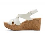 Сандалии Clarks Rose Wedge Sandal, белый - фото 2