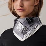 HERMES Шёлковый шарф унисекс, Gray - фото 4