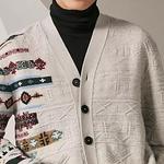 Трикотаж мужской HERMES, темно-синий - фото 13