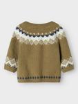 Вязаный кардиган NAME IT MOLAN, хаки - фото 2