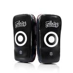 Пэды Fairtex Curved Kick Pads - Standard, черный/белый - фото 7