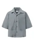 Рубашка с накладным карманом Amomento, серый - фото