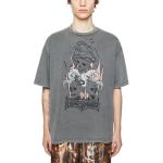 Футболка унисекс выцветшая черная Acne Studios, черный - фото 2