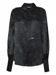 Рубашка с принтом Dsquared2, черный - фото