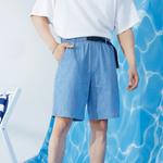 Мужские джинсовые шорты Converse, цвет Blue - фото 4