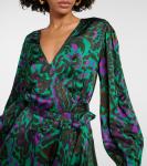 Атласное мини-платье bridget с принтом Velvet, мультиколор - фото 4