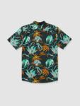 Рубашка Volcom Brainmelter Floral Hemd, black green - фото 2