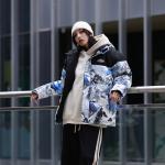 Пуховик унисекс на 361°, Белый/Синий - фото 8