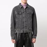 Мужская джинсовая куртка Off-White, серый - фото 2