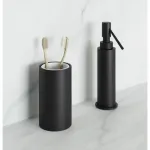 Настольный держатель для зубных щеток Kubic Cosmic, черный - фото 2