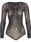 Wolford боди Snake Net String, черный - фото