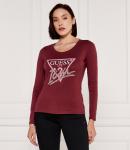 Блуза GUESS Regular Fit, бордо - фото