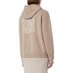 Кардиган с капюшоном и логотипом 'S Max Mara, коричневый - фото 3