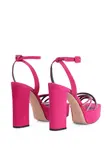 Декорированные босоножки Arhama на платформе Giuseppe Zanotti, розовый - фото 3