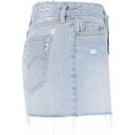 Джинсовая мини-юбка с вышитым логотипом ERL, синий - фото 4