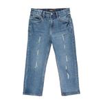 Джинсы для мальчиков 4-7 лет fashion rip & repair с деталями на колене Rawx, Tint - фото