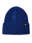 Шапка Calvin Klein Jeans Monogram Rib Beanie IU0IU00440, синий - фото