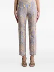 Брюки с цветочным узором ETRO, синий - фото 2