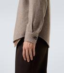 Кашемировая и шелковая овершерт Zegna, Brown - фото 8