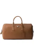Фактурная дорожная сумка Prada, коричневый - фото