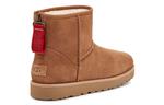 (WMNS) UGG Classic Mini Logo Zip 'Chestnut' - фото 6