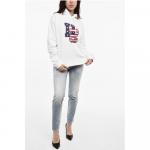 Хлопковая толстовка с капюшоном и монограммой Dsquared2, White - фото 4