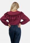 Блуза REGINA FASHION ROMANTIC RUFFLED , Bordeaux - фото 3
